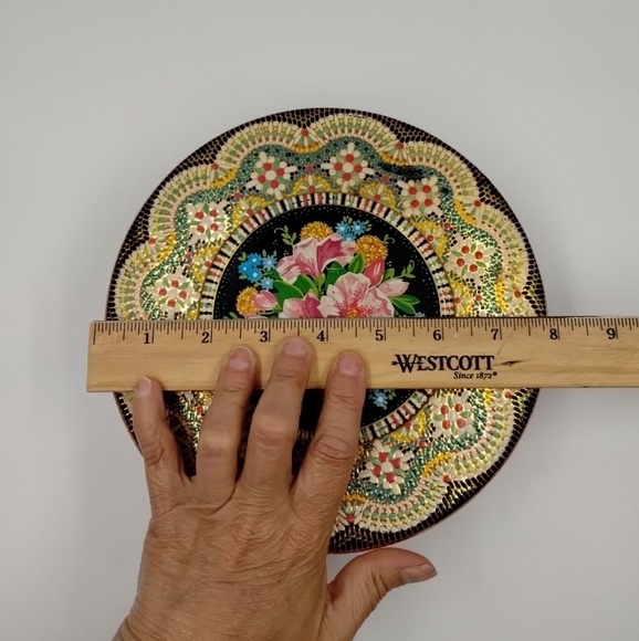 Daher Metal sewing Tin Box Container mosaic design made in in Holland - Picture 7 of 11